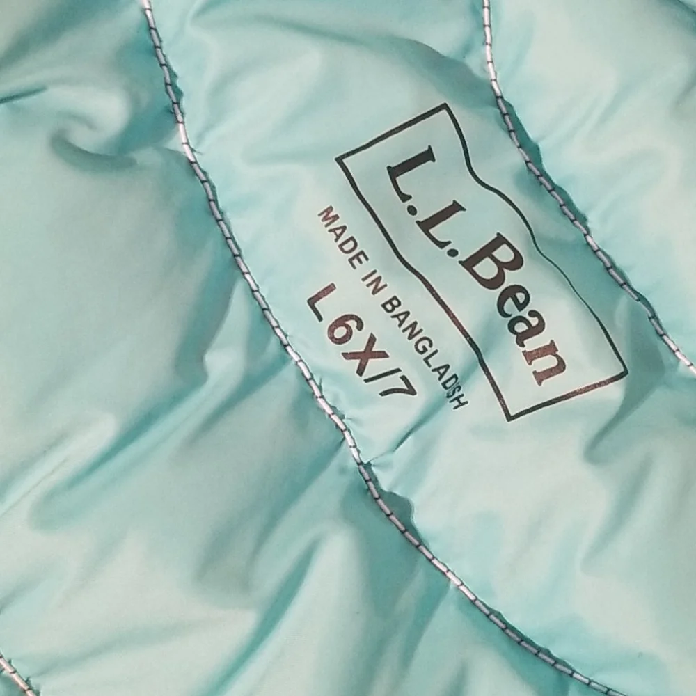 Ll.bean downtek vest lg 6/7‎